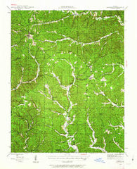 Corridon Missouri Historical topographic map, 1:62500 scale, 15 X 15 Minute, Year 1944