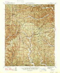 Corridon Missouri Historical topographic map, 1:62500 scale, 15 X 15 Minute, Year 1947
