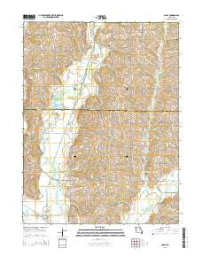Cosby Missouri Current topographic map, 1:24000 scale, 7.5 X 7.5 Minute, Year 2015
