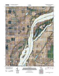 Cottonwood Point Missouri Historical topographic map, 1:24000 scale, 7.5 X 7.5 Minute, Year 2012