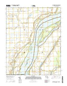 Cottonwood Point Missouri Current topographic map, 1:24000 scale, 7.5 X 7.5 Minute, Year 2015