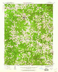 Couch Missouri Historical topographic map, 1:62500 scale, 15 X 15 Minute, Year 1944