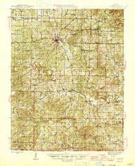 Couch Missouri Historical topographic map, 1:62500 scale, 15 X 15 Minute, Year 1946