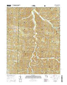 Courtois Missouri Current topographic map, 1:24000 scale, 7.5 X 7.5 Minute, Year 2015
