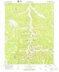 Courtois Missouri Historical topographic map, 1:24000 scale, 7.5 X 7.5 Minute, Year 1978