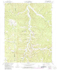 Courtois Missouri Historical topographic map, 1:24000 scale, 7.5 X 7.5 Minute, Year 1978