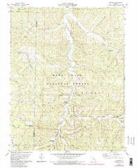 Courtois Missouri Historical topographic map, 1:24000 scale, 7.5 X 7.5 Minute, Year 1978