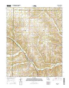 Crane Missouri Current topographic map, 1:24000 scale, 7.5 X 7.5 Minute, Year 2015