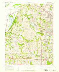 Creve Coeur Missouri Historical topographic map, 1:24000 scale, 7.5 X 7.5 Minute, Year 1954