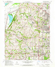 Creve Coeur Missouri Historical topographic map, 1:24000 scale, 7.5 X 7.5 Minute, Year 1954