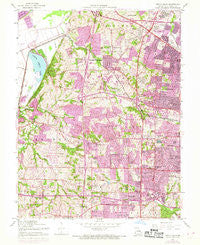 Creve Coeur Missouri Historical topographic map, 1:24000 scale, 7.5 X 7.5 Minute, Year 1954