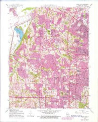 Creve Coeur Missouri Historical topographic map, 1:24000 scale, 7.5 X 7.5 Minute, Year 1954
