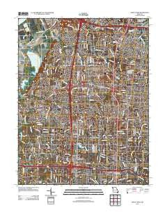 Creve Coeur Missouri Historical topographic map, 1:24000 scale, 7.5 X 7.5 Minute, Year 2012