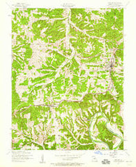 Crocker Missouri Historical topographic map, 1:24000 scale, 7.5 X 7.5 Minute, Year 1954