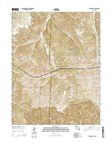 Crockerville Missouri Current topographic map, 1:24000 scale, 7.5 X 7.5 Minute, Year 2014
