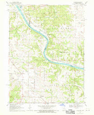 Croton Iowa Historical topographic map, 1:24000 scale, 7.5 X 7.5 Minute, Year 1968