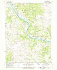 Croton Iowa Historical topographic map, 1:24000 scale, 7.5 X 7.5 Minute, Year 1968