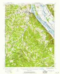 Crystal City Missouri Historical topographic map, 1:62500 scale, 15 X 15 Minute, Year 1949