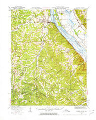Crystal City Missouri Historical topographic map, 1:62500 scale, 15 X 15 Minute, Year 1949