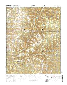 Cureall NW Missouri Current topographic map, 1:24000 scale, 7.5 X 7.5 Minute, Year 2015