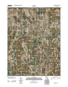 Curryville Missouri Historical topographic map, 1:24000 scale, 7.5 X 7.5 Minute, Year 2012