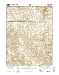 Curryville Missouri Current topographic map, 1:24000 scale, 7.5 X 7.5 Minute, Year 2014