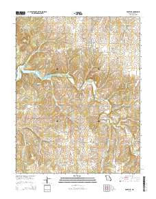 Dadeville Missouri Current topographic map, 1:24000 scale, 7.5 X 7.5 Minute, Year 2015