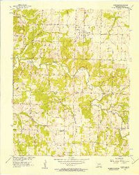 Dadeville Missouri Historical topographic map, 1:24000 scale, 7.5 X 7.5 Minute, Year 1955