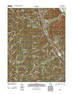 Danby Missouri Historical topographic map, 1:24000 scale, 7.5 X 7.5 Minute, Year 2012