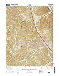 Danby Missouri Current topographic map, 1:24000 scale, 7.5 X 7.5 Minute, Year 2015