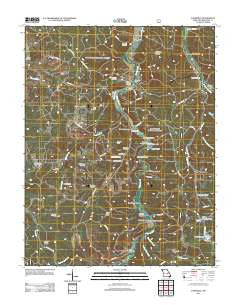 Davisville Missouri Historical topographic map, 1:24000 scale, 7.5 X 7.5 Minute, Year 2011