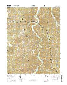 Davisville Missouri Current topographic map, 1:24000 scale, 7.5 X 7.5 Minute, Year 2015