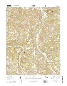 Dawson Missouri Current topographic map, 1:24000 scale, 7.5 X 7.5 Minute, Year 2015