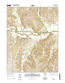 Dayton Missouri Current topographic map, 1:24000 scale, 7.5 X 7.5 Minute, Year 2014