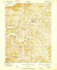De Kalb Missouri Historical topographic map, 1:24000 scale, 7.5 X 7.5 Minute, Year 1951