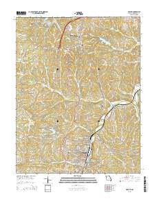 De Soto Missouri Current topographic map, 1:24000 scale, 7.5 X 7.5 Minute, Year 2015