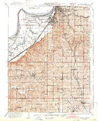 Dearborn Missouri Historical topographic map, 1:62500 scale, 15 X 15 Minute, Year 1927
