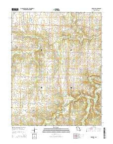 Dederick Missouri Current topographic map, 1:24000 scale, 7.5 X 7.5 Minute, Year 2015