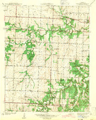 Dederick Missouri Historical topographic map, 1:24000 scale, 7.5 X 7.5 Minute, Year 1942