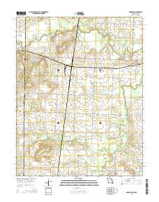 Deerfield Missouri Current topographic map, 1:24000 scale, 7.5 X 7.5 Minute, Year 2015