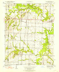 Deerfield Missouri Historical topographic map, 1:24000 scale, 7.5 X 7.5 Minute, Year 1939
