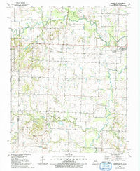 Deerfield Missouri Historical topographic map, 1:24000 scale, 7.5 X 7.5 Minute, Year 1991