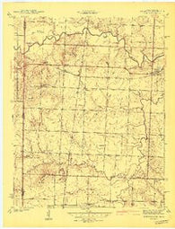 Deerfield Missouri Historical topographic map, 1:24000 scale, 7.5 X 7.5 Minute, Year 1942