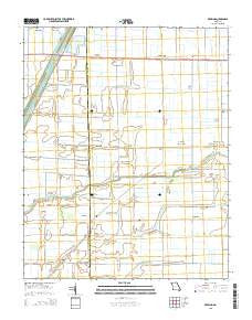 Deering Missouri Current topographic map, 1:24000 scale, 7.5 X 7.5 Minute, Year 2015
