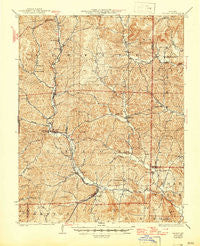 Des Arc Missouri Historical topographic map, 1:62500 scale, 15 X 15 Minute, Year 1929