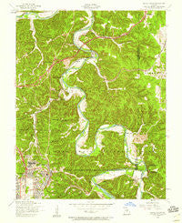 Devils Elbow Missouri Historical topographic map, 1:24000 scale, 7.5 X 7.5 Minute, Year 1954