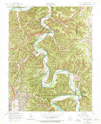Devils Elbow Missouri Historical topographic map, 1:24000 scale, 7.5 X 7.5 Minute, Year 1954