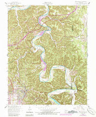 Devils Elbow Missouri Historical topographic map, 1:24000 scale, 7.5 X 7.5 Minute, Year 1954