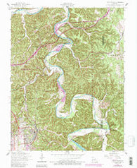 Devils Elbow Missouri Historical topographic map, 1:24000 scale, 7.5 X 7.5 Minute, Year 1954