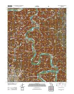 Devils Elbow Missouri Historical topographic map, 1:24000 scale, 7.5 X 7.5 Minute, Year 2012